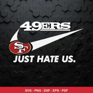 modern minimalist with sports branding elements 49ers player SVG expressing pride and defiance for Cricut and Silhouette