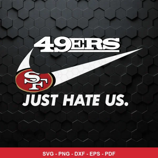 modern minimalist with sports branding elements 49ers player SVG expressing pride and defiance for Cricut and Silhouette