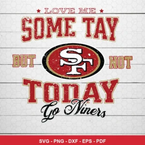 vintage distressed typography with a clean, simple layout 49ers player SVG for Cricut and Silhouette