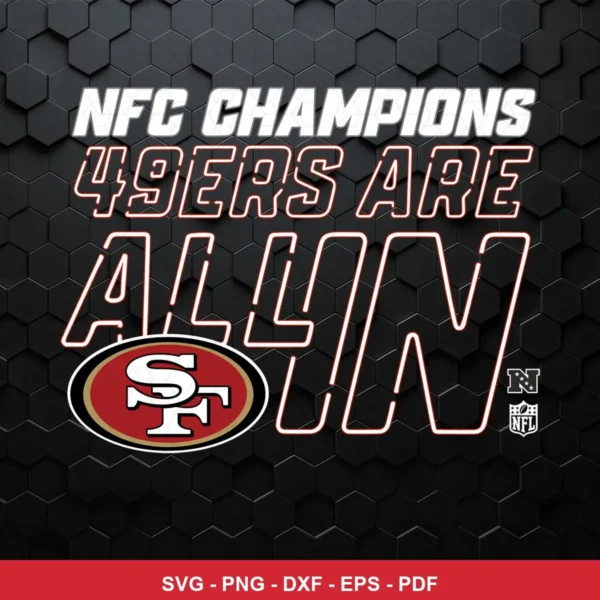 modern, clean typography with a subtle 3D effect on text 49ers player SVG featuring 49ers logo for Cricut and Silhouette