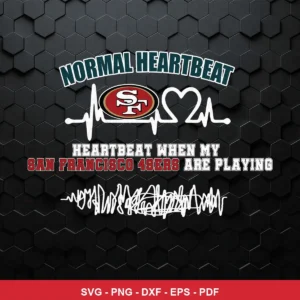 modern, clean, typographic with sports theme 49ers player SVG expressing team pride and excitement for Cricut and Silhouette
