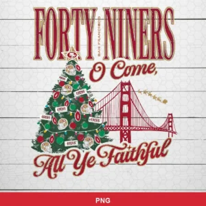 vintage holiday with sports theme 49ers player SVG expressing team pride and holiday cheer for Cricut and Silhouette