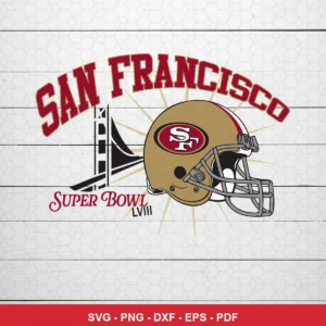 modern minimalist with vintage typography 49ers helmet SVG expressing team pride and anticipation for Cricut and Silhouette