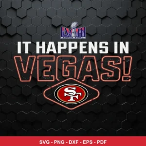 modern, sleek with neon and metallic effects 49ers player SVG expressing excitement and pride for Cricut and Silhouette