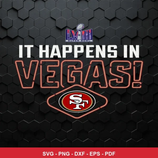 modern, sleek with neon and metallic effects 49ers player SVG expressing excitement and pride for Cricut and Silhouette