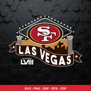 modern vintage with a clean, emblematic look 49ers logo SVG expressing neutral, celebratory for Cricut and Silhouette