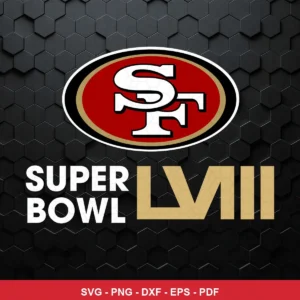 modern, clean, minimalist logo design 49ers logo SVG expressing neutral, celebratory for Cricut and Silhouette