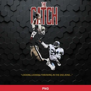 modern minimalist with a focus on iconic photographic moment 49ers player SVG for Cricut and Silhouette