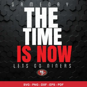 modern, bold typography with a clean, minimalistic background 49ers player SVG for Cricut and Silhouette