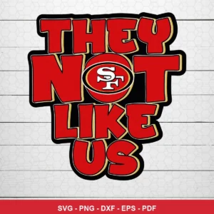 bold, cartoonish typography with a modern sports fan art vibe 49ers player SVG for Cricut and Silhouette