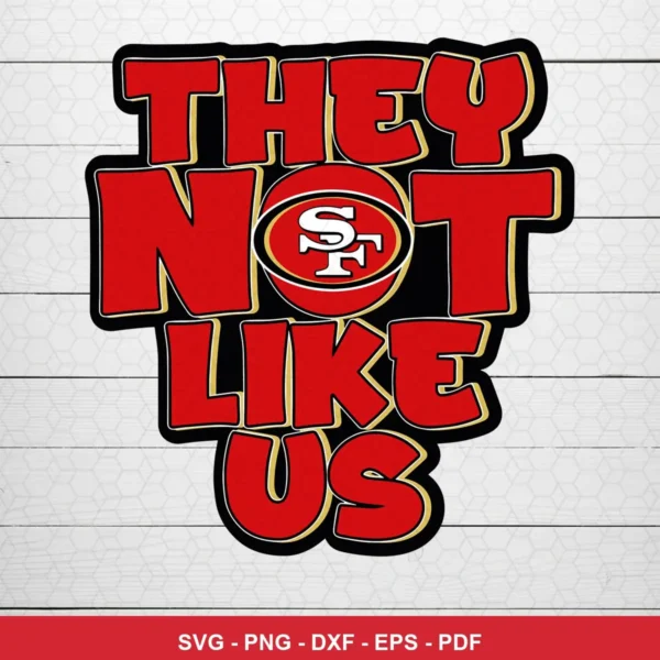bold, cartoonish typography with a modern sports fan art vibe 49ers player SVG for Cricut and Silhouette