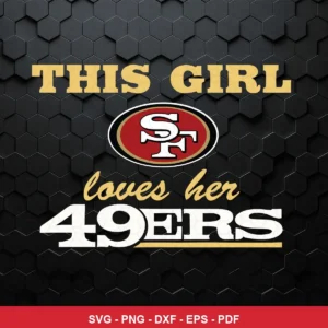 modern, clean typography-based design with a subtle textured background 49ers player SVG for Cricut and Silhouette