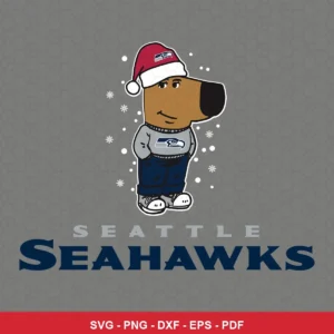 modern cartoon style with clean lines and simple shading Seahawks SVG for Cricut and Silhouette