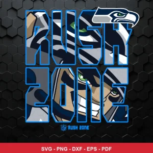 modern cartoon style with bold, aggressive artwork Seahawks SVG expressing team pride and intensity for Cricut and Silhouette