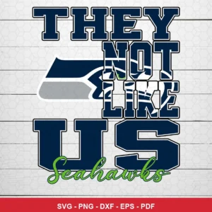 modern, bold typography with a clean sports logo integration Seahawks SVG expressing team pride for Cricut and Silhouette