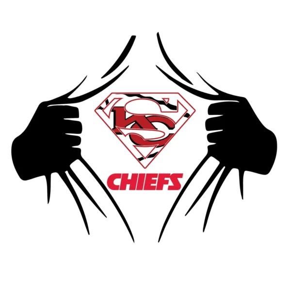 modern and bold with a playful twist Chiefs logo SVG design showing excitement and pride for Cricut and Silhouette cutting machines