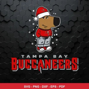 cartoon, modern, clean vector art Nfl SVG expressing team pride and holiday cheer for Cricut and Silhouette