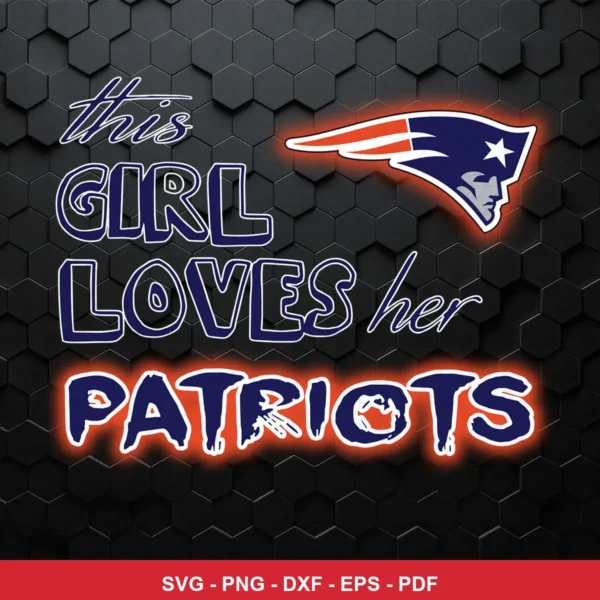 modern, clean typography-based design with team logo Patriots SVG expressing team pride and fandom for Cricut and Silhouette