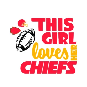 bold and modern with a playful touch Chiefs classic SVG design showing excitement and pride for Cricut and Silhouette cutting machines