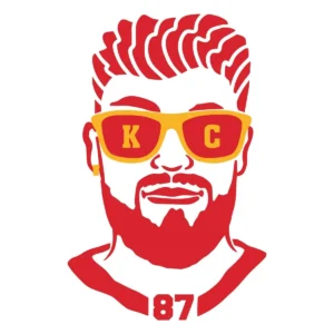 modern and bold Chiefs classic SVG design showing excitement for Cricut and Silhouette cutting machines