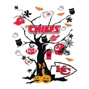 playful and bold with a Halloween theme Chiefs classic SVG design showing excitement and nostalgia for Cricut and Silhouette cutting machines