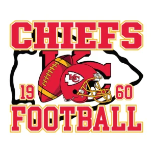 bold and vintage Chiefs helmet SVG design showing excitement for Cricut and Silhouette cutting machines