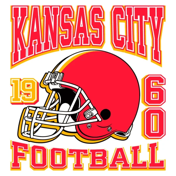 vintage with bold elements Chiefs helmet SVG design showing pride for Cricut and Silhouette cutting machines
