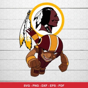 modern cartoon style with bold lines and vibrant colors Nfl logo SVG for Cricut and Silhouette