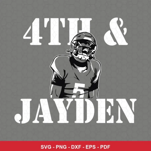 modern minimalist with stencil typography and monochrome illustration Nfl player SVG for Cricut and Silhouette
