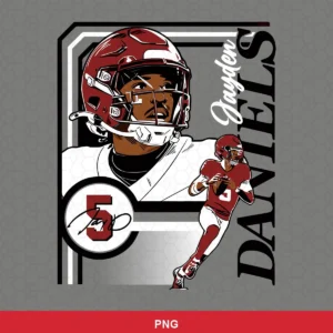 modern, clean vector art with a focus on player portrait and action pose Nfl player SVG for Cricut and Silhouette