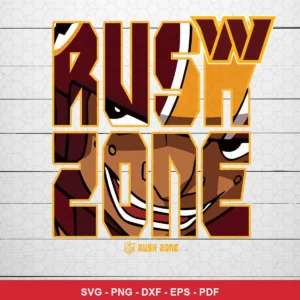 modern cartoon style with bold typography and team-themed character integration Nfl SVG for Cricut and Silhouette