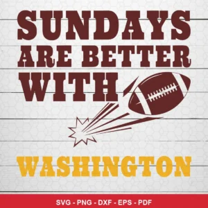 simple, text-focused with minimal graphic elements Nfl SVG expressing team pride and enthusiasm for Cricut and Silhouette