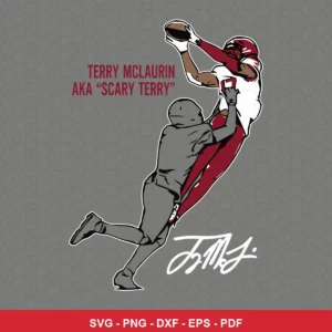 modern cartoon style with clean lines and simplified color blocking Nfl SVG for Cricut and Silhouette