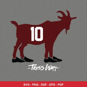 minimalist silhouette with modern typography Nfl player SVG expressing celebration/honor for Cricut and Silhouette