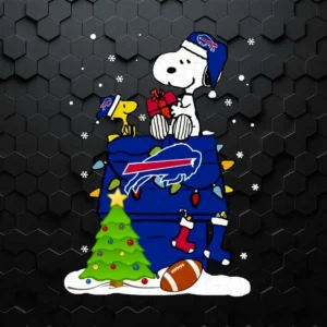 A Happy Christmas With Buffalo Bills Snoopy SVG
