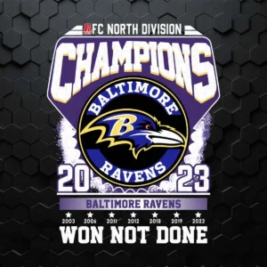 Afc Champions 2023 Baltimore Ravens Won Not Done SVG