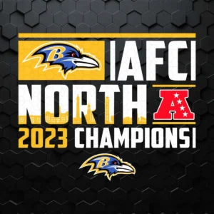 Afc North 2023 Champions Baltimore Ravens SVG