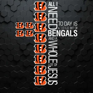 modern with bold typography Bengals classic SVG design showing excitement for Cricut and Silhouette cutting machines