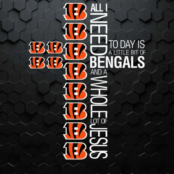 modern with bold typography Bengals classic SVG design showing excitement for Cricut and Silhouette cutting machines