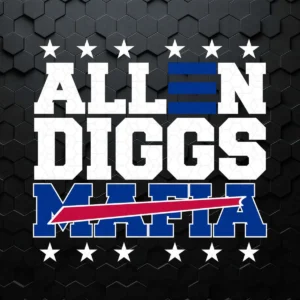 Allen Diggs Bills Mafia Football Buffalo Bills Player SVG