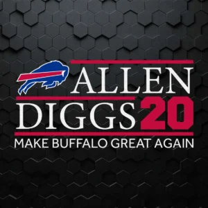 Allen Giggs 20 Football Team Buffalo Bills Super Bowl SVG