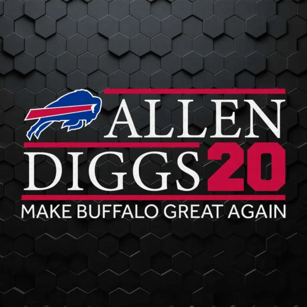 Allen Giggs 20 Football Team Buffalo Bills Super Bowl SVG