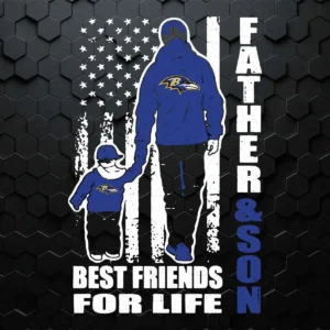 And Son Best Friends For Life Ravens SVG