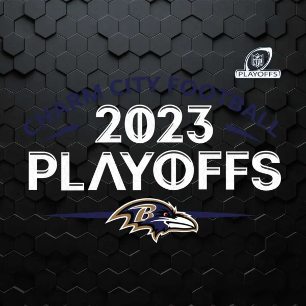 Baltimore Ravens 2023 Nfl Playoffs SVG Digital Download