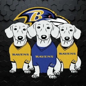 Baltimore Ravens Cute Dogs SVG Cricut File