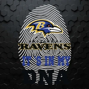 Baltimore Ravens DNA Fingerprint SVG