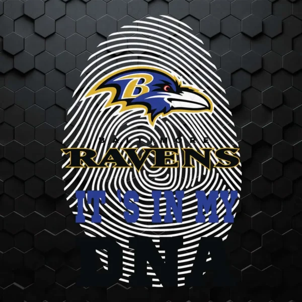 Baltimore Ravens DNA Fingerprint SVG