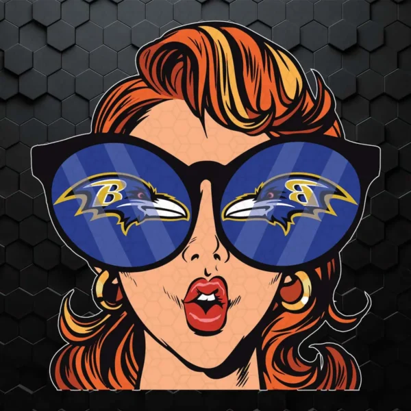 Baltimore Ravens Fan Girl SVG Digital File