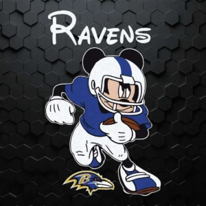 Baltimore Ravens Football Mickey SVG Clipart for Cricut and Silhouette