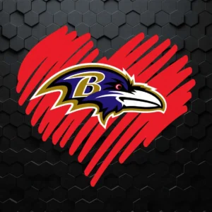 Baltimore Ravens Heart SVG Cricut Digital Download